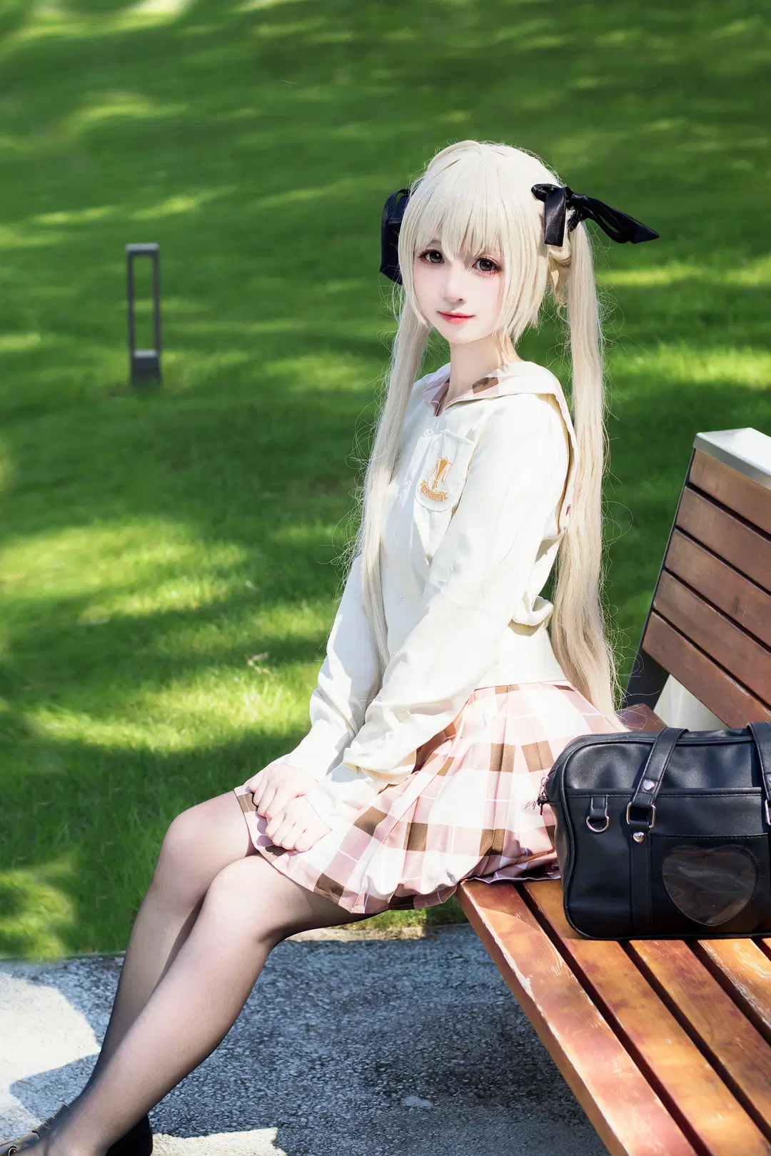 【Kasugano Sora cosplay】A Touch of Sunshine on the Weekend Park Bench by 拉普拉斯妖 - Image 2