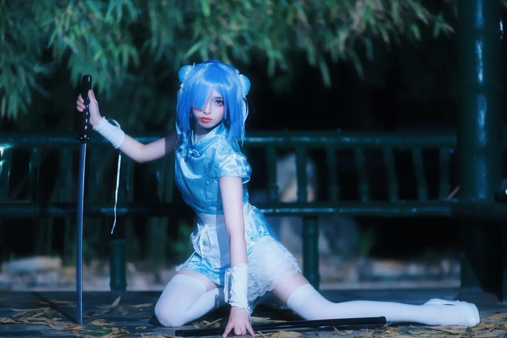 Re:ZERO -Starting Life in Another World-, White stockings, Cosplay sharing, Rem Cosplay, Chinese girl - Image 6