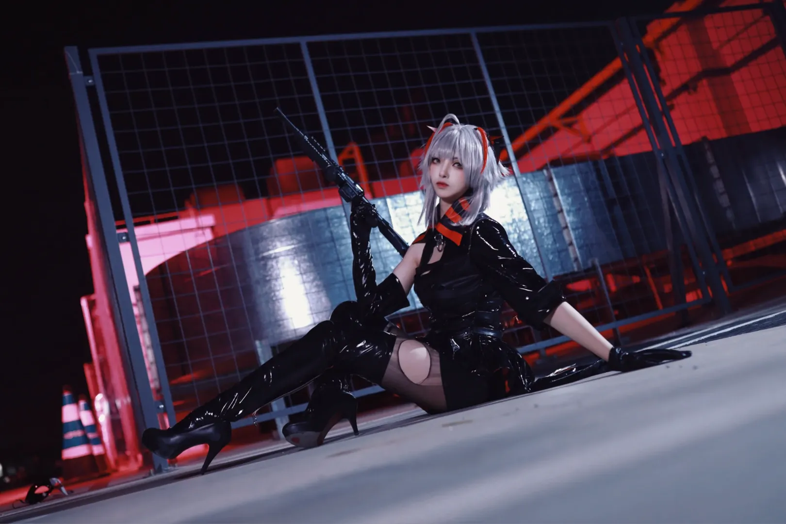 明日方舟, 维什戴尔cos, 夜景, wcos, 丝袜
