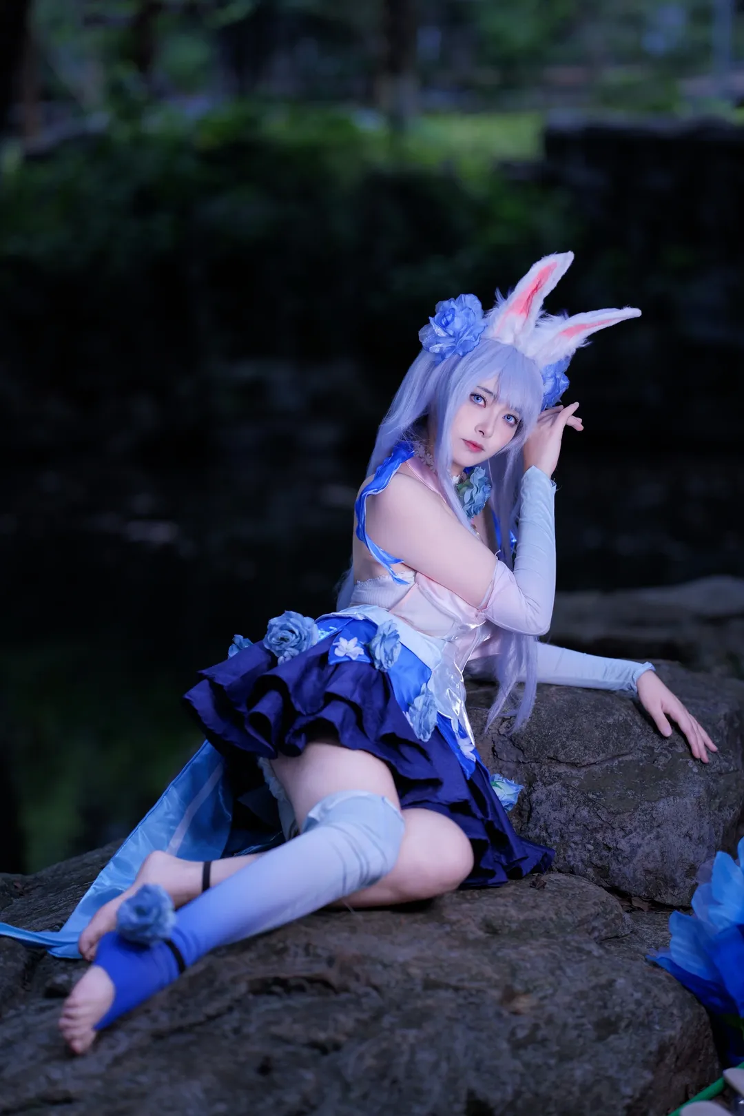 王者榮耀, 公孫離cos, 花間舞, cosplay攝影, 長襪 - 第2張