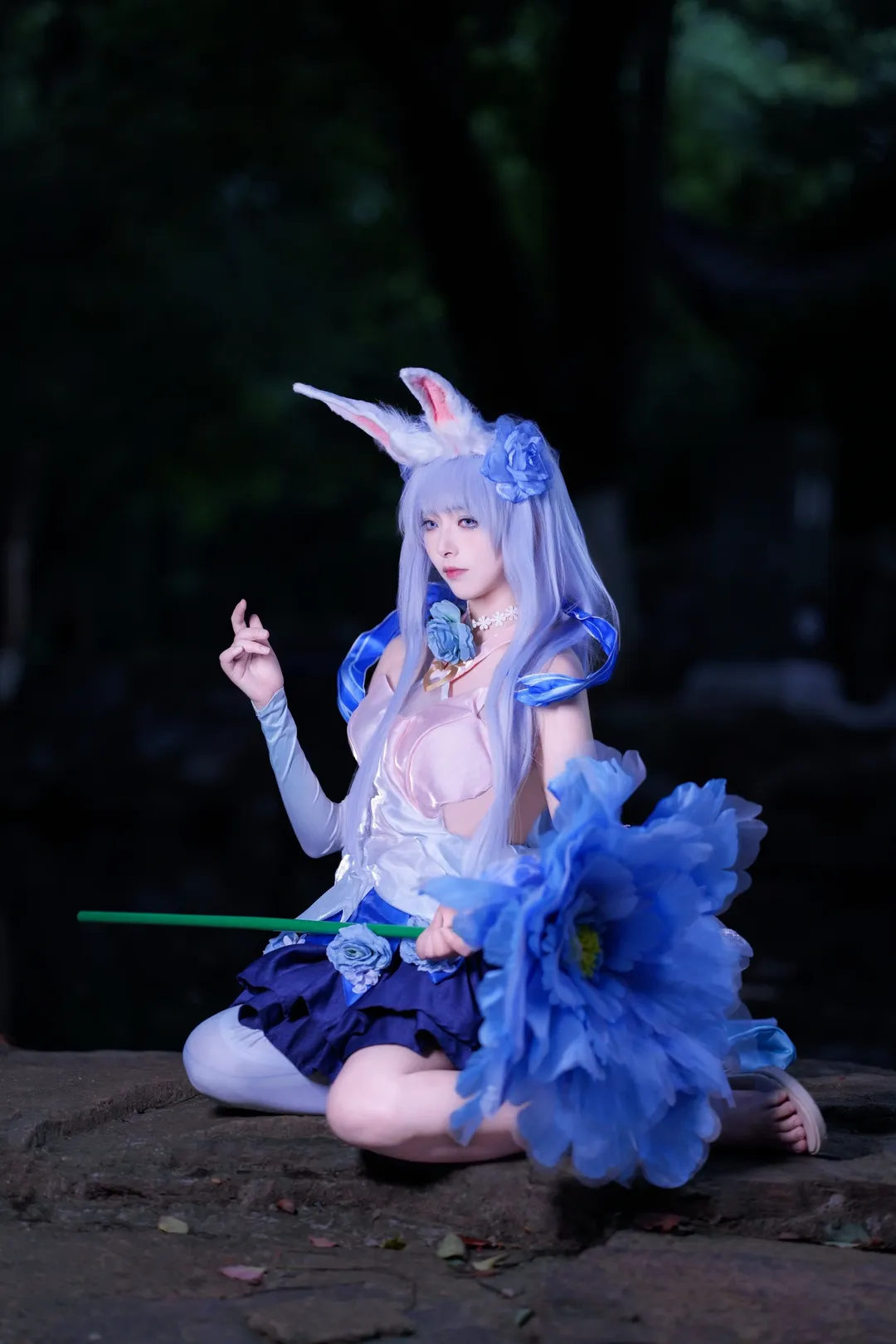 王者榮耀, 公孫離cos, 花間舞, cosplay攝影, 長襪 - 第3張