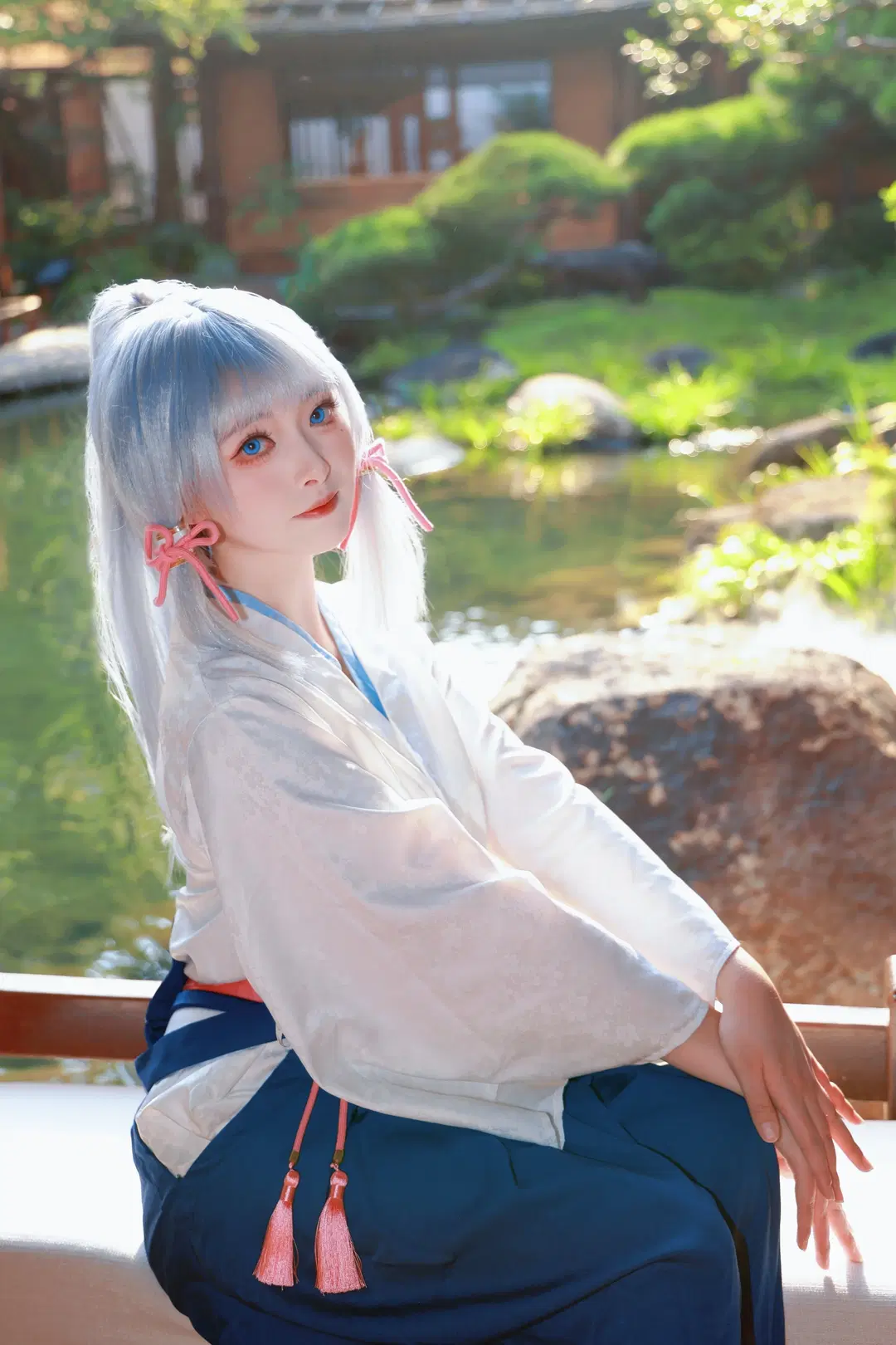 【神里绫华cos】原神剑道服的日式庭院光影记录 - 倾寒 - 第3张