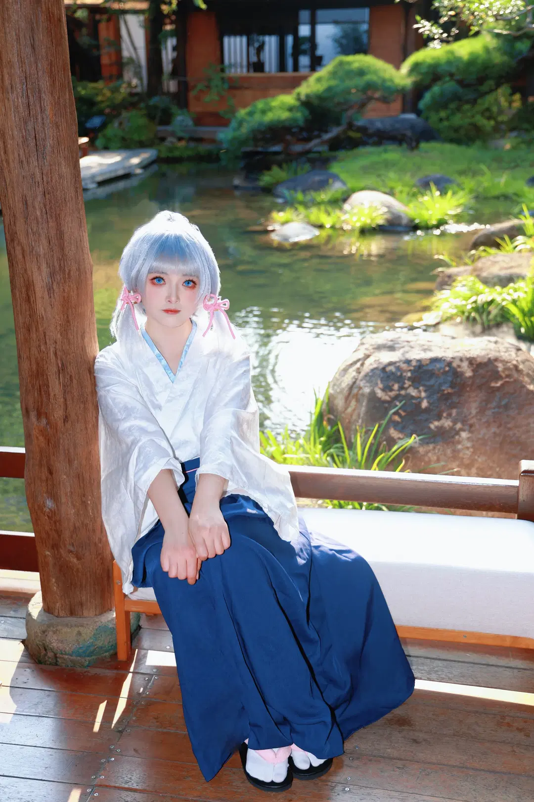 【神里绫华cos】原神剑道服的日式庭院光影记录 - 倾寒 - 第6张