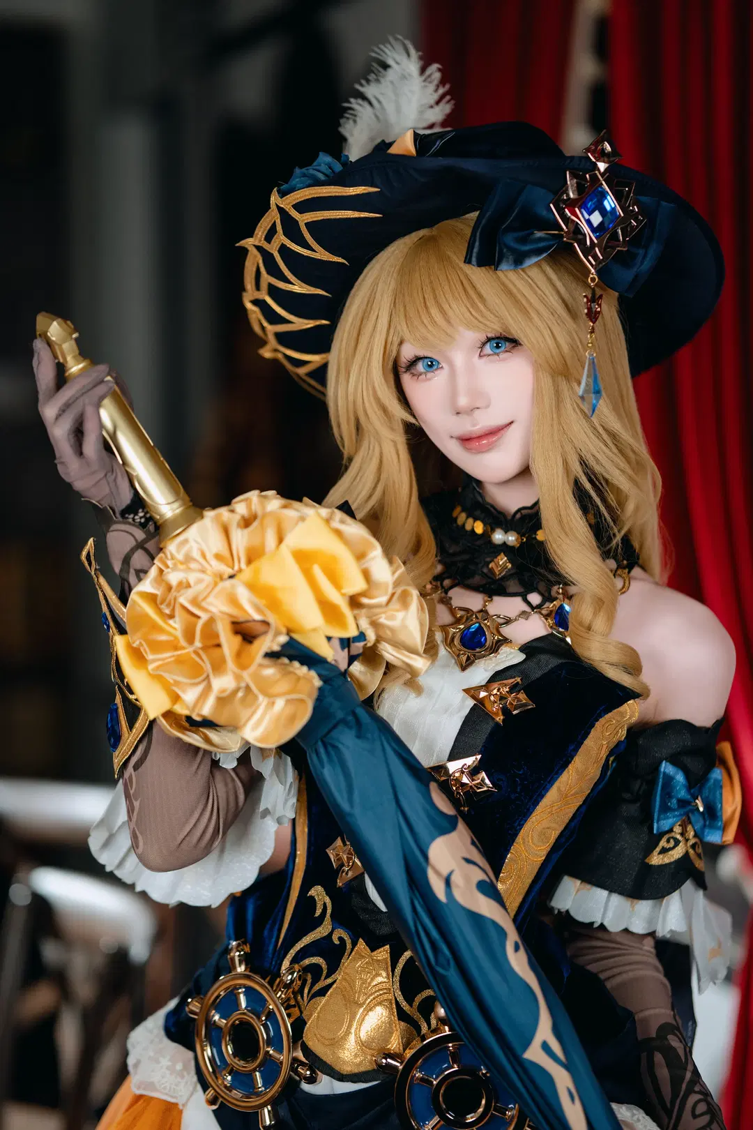 [Navia cosplay] Genshin Impact: The Spina di Rosula President's Vintage Study Stroll by 宇航员摄影 - Image 8