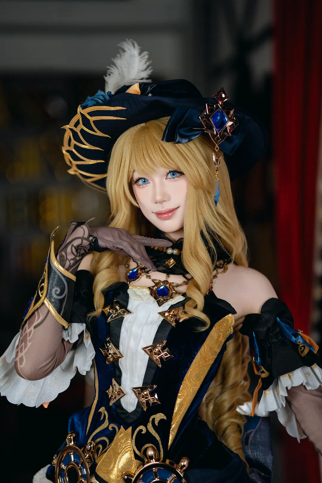 [Navia cosplay] Genshin Impact: The Spina di Rosula President's Vintage Study Stroll by 宇航员摄影 - Image 9