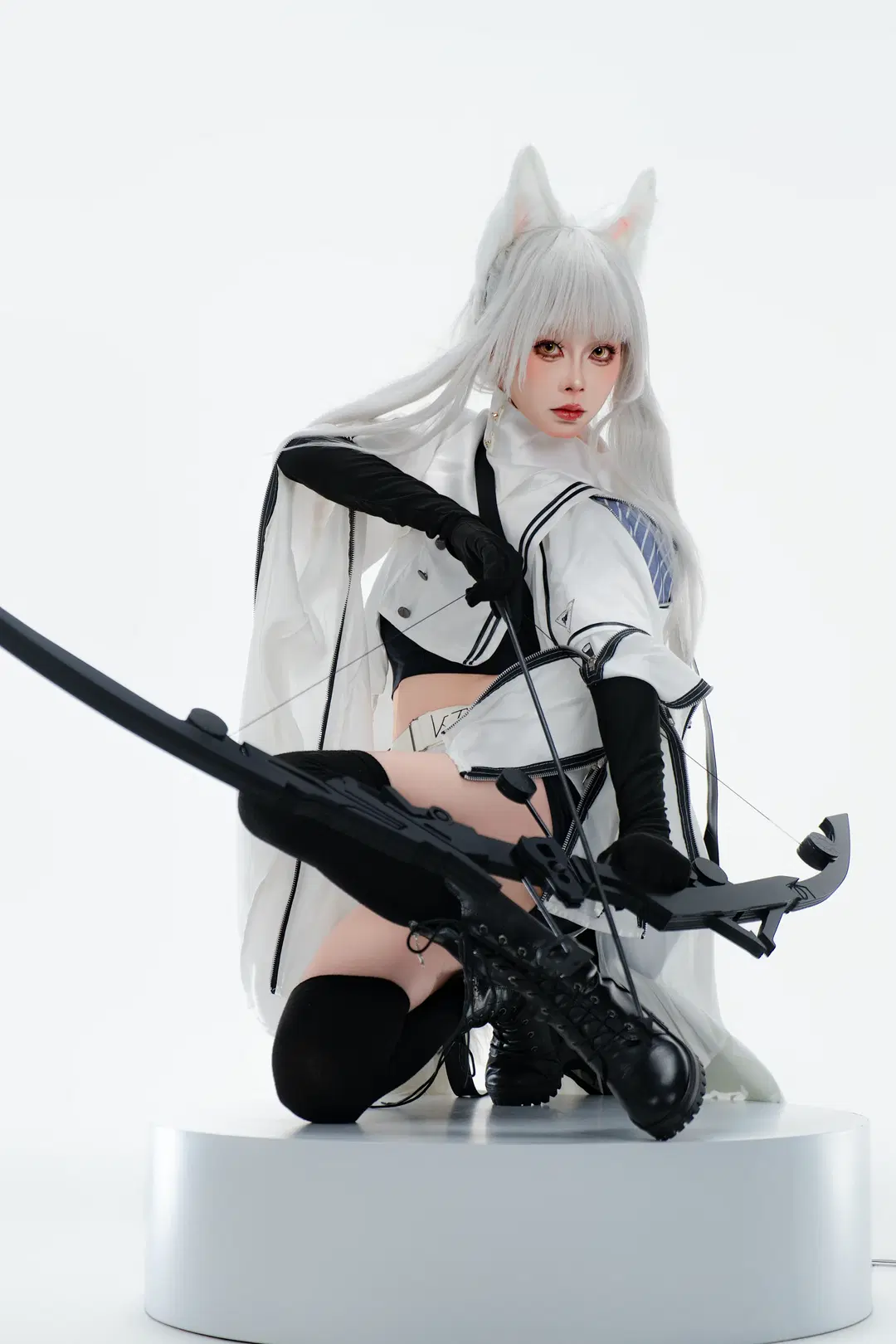 [Platinum cosplay] Arknights Pure White High-Key Studio Photoshoot Log by 宇航员摄影 - Image 10