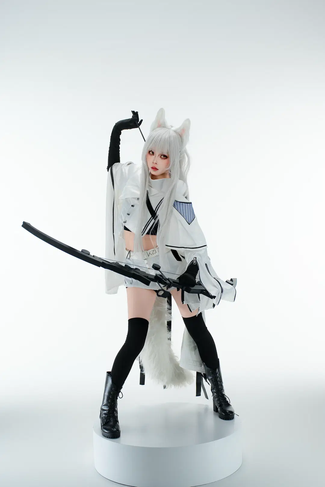 [Platinum cosplay] Arknights Pure White High-Key Studio Photoshoot Log by 宇航员摄影 - Image 12