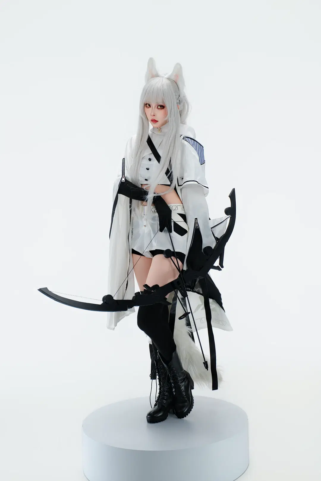 [Platinum cosplay] Arknights Pure White High-Key Studio Photoshoot Log by 宇航员摄影 - Image 5