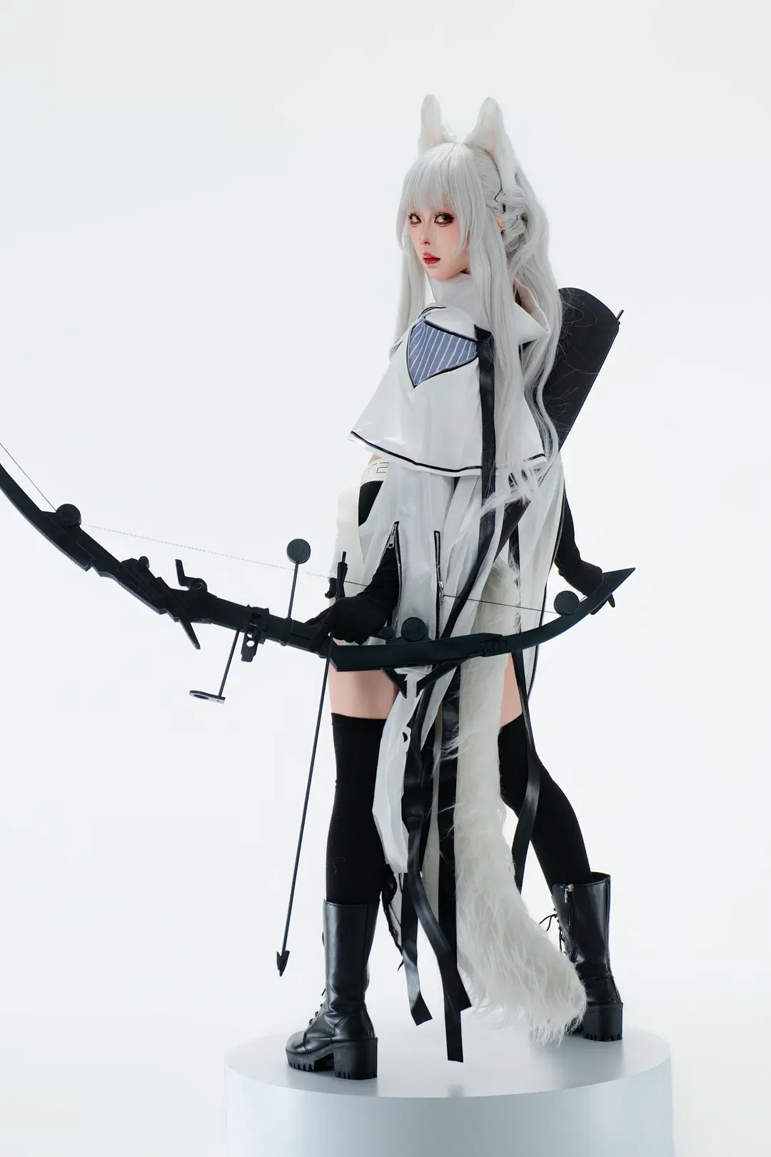 [Platinum cosplay] Arknights Pure White High-Key Studio Photoshoot Log by 宇航员摄影 - Image 6