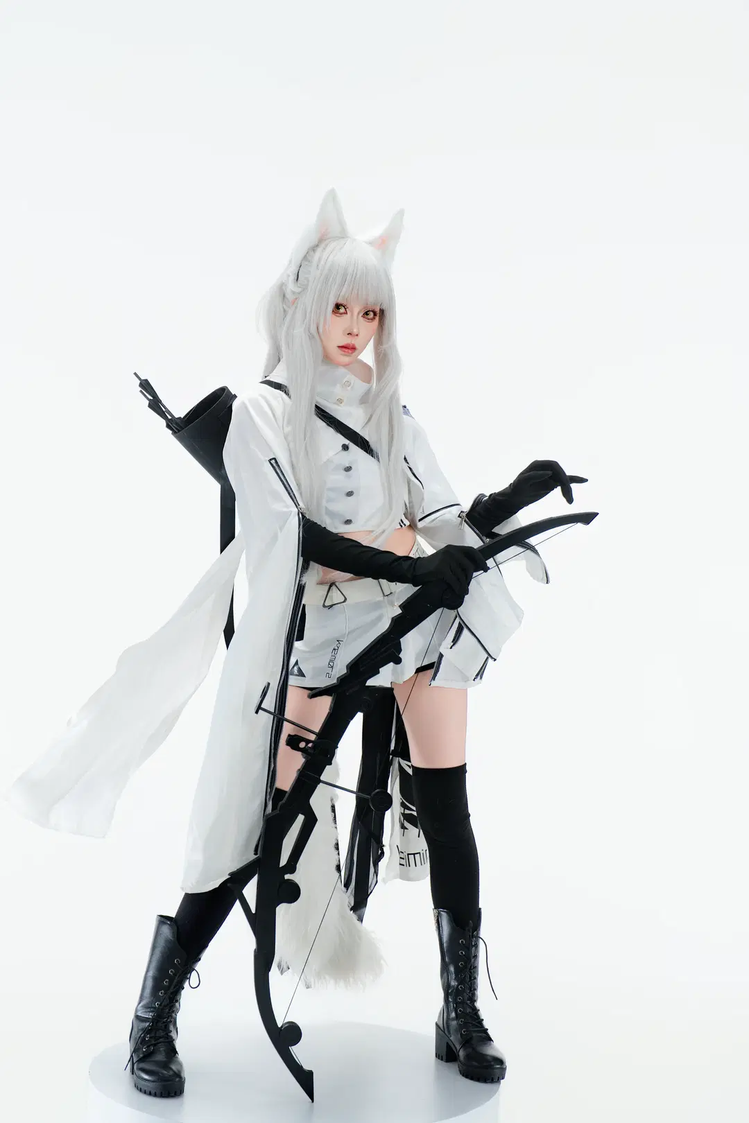 [Platinum cosplay] Arknights Pure White High-Key Studio Photoshoot Log by 宇航员摄影 - Image 8