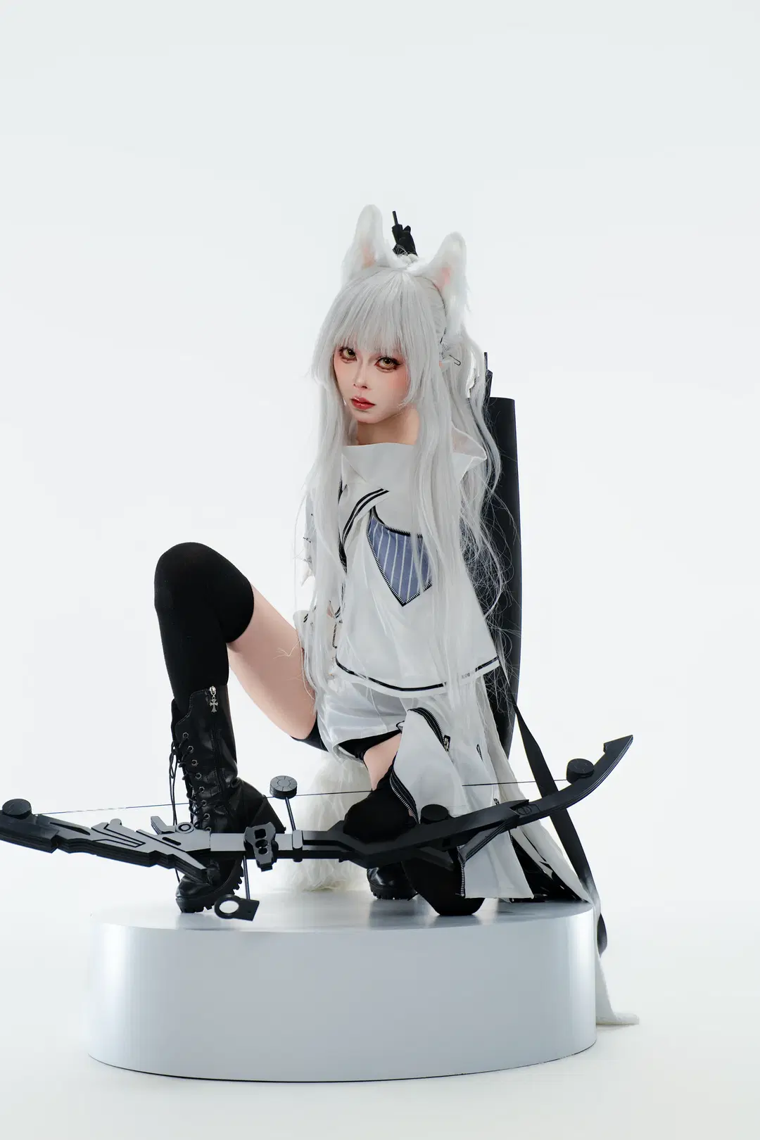 [Platinum cosplay] Arknights Pure White High-Key Studio Photoshoot Log by 宇航员摄影 - Image 9
