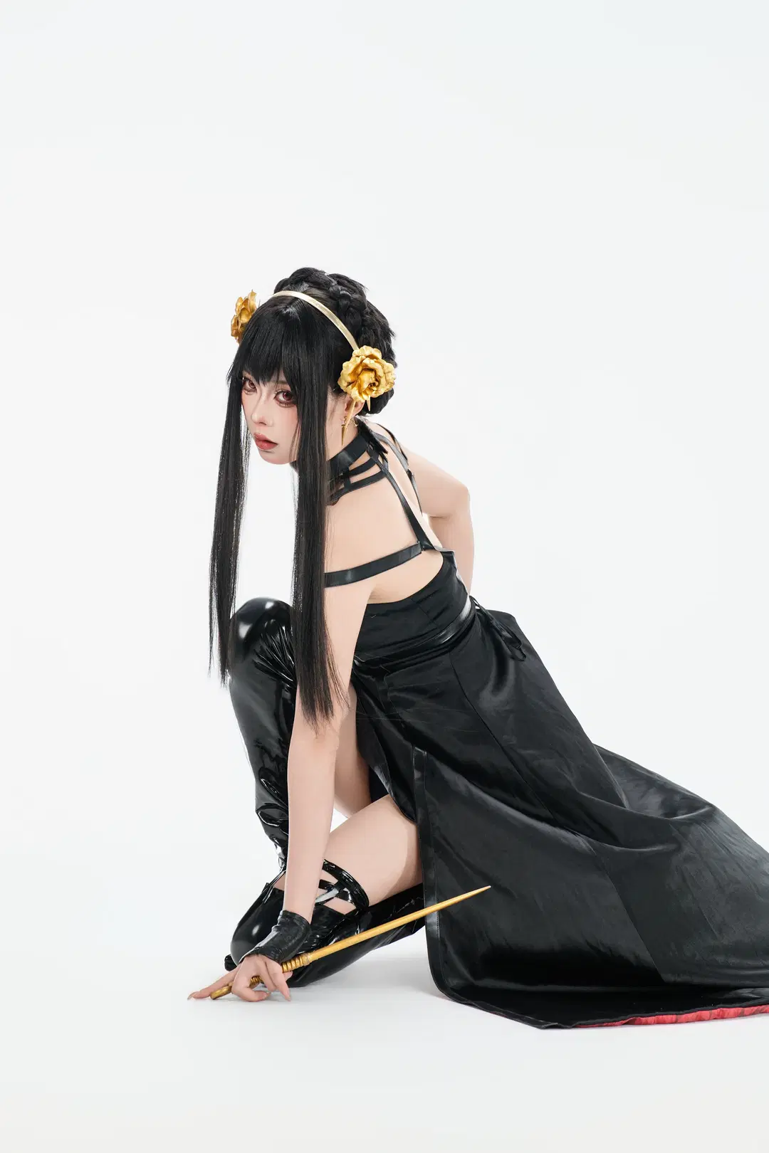 【约尔cos】白棚下的暗黑风，皮衣与双棍的碰撞 - 宇航员摄影 - 第4张