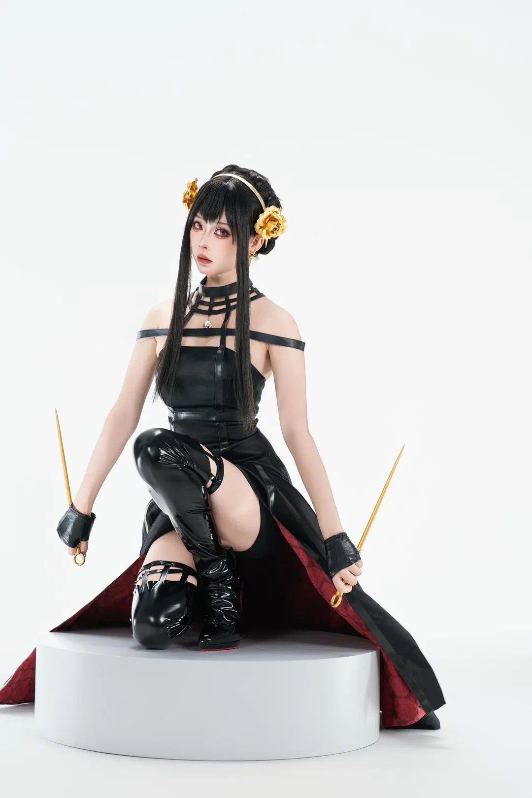 【约尔cos】白棚下的暗黑风，皮衣与双棍的碰撞 - 宇航员摄影 - 第5张