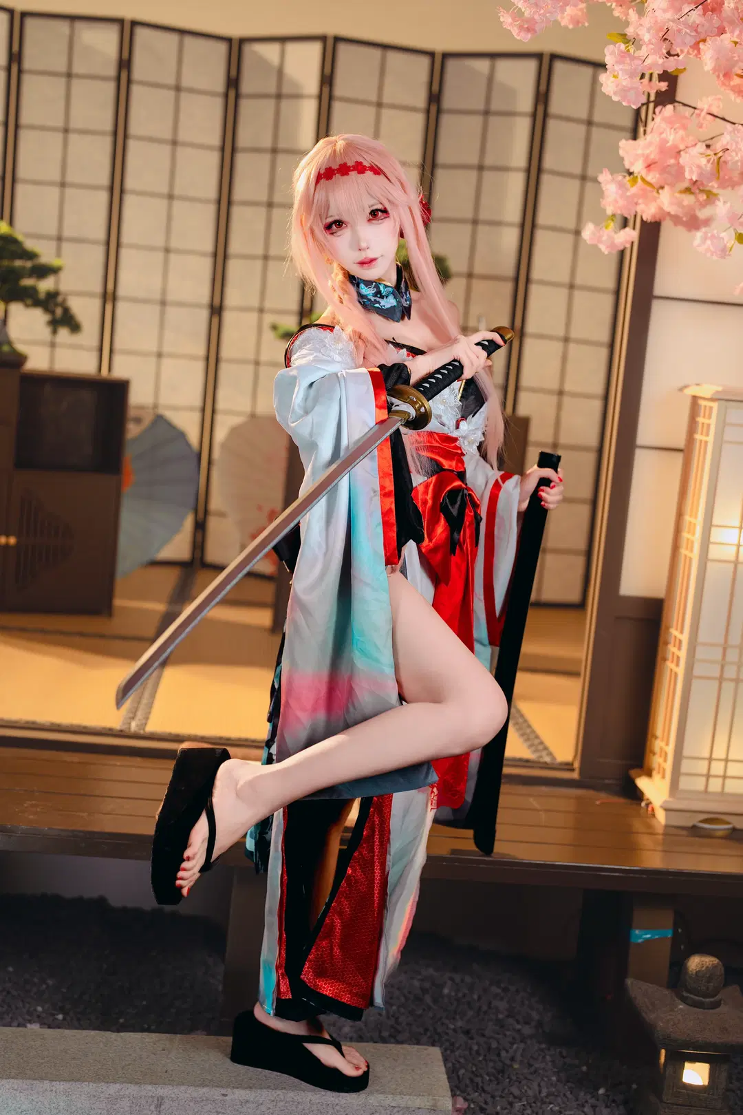 cosplay, 和风cos, 二次元看见计划, NIKKE, 红莲cos