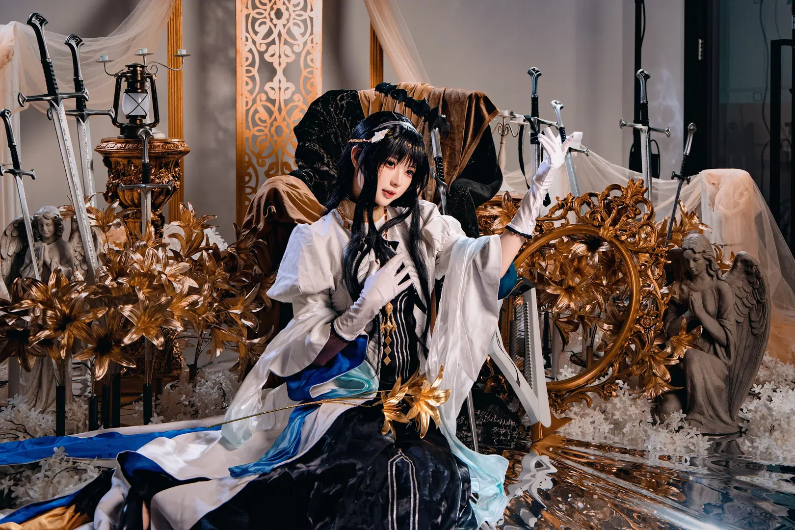 Anime cosplay, Arknights, Arknights cosplay,  Arturia Virtuosa cosplay, Gorgeous Gothic style