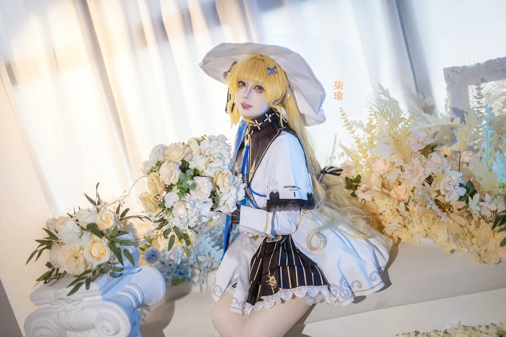 【菲比cos】鸣潮菲比，花海中的白裙魔法使 - 柒瑜染月 - 第7张
