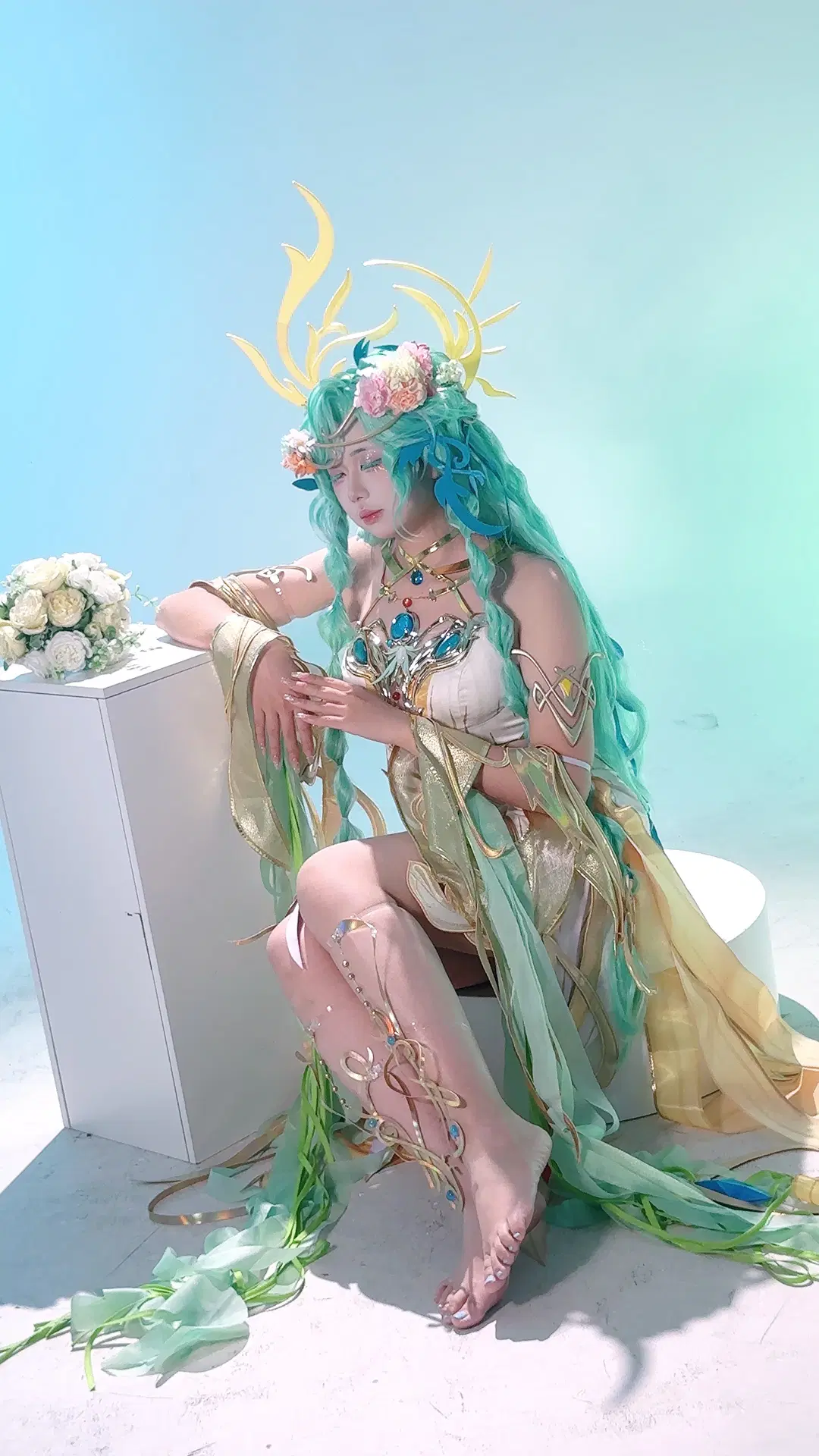 cosplay, Honor of Kings, Diaochan cosplay, Mucha style, Diaochan Blossoms