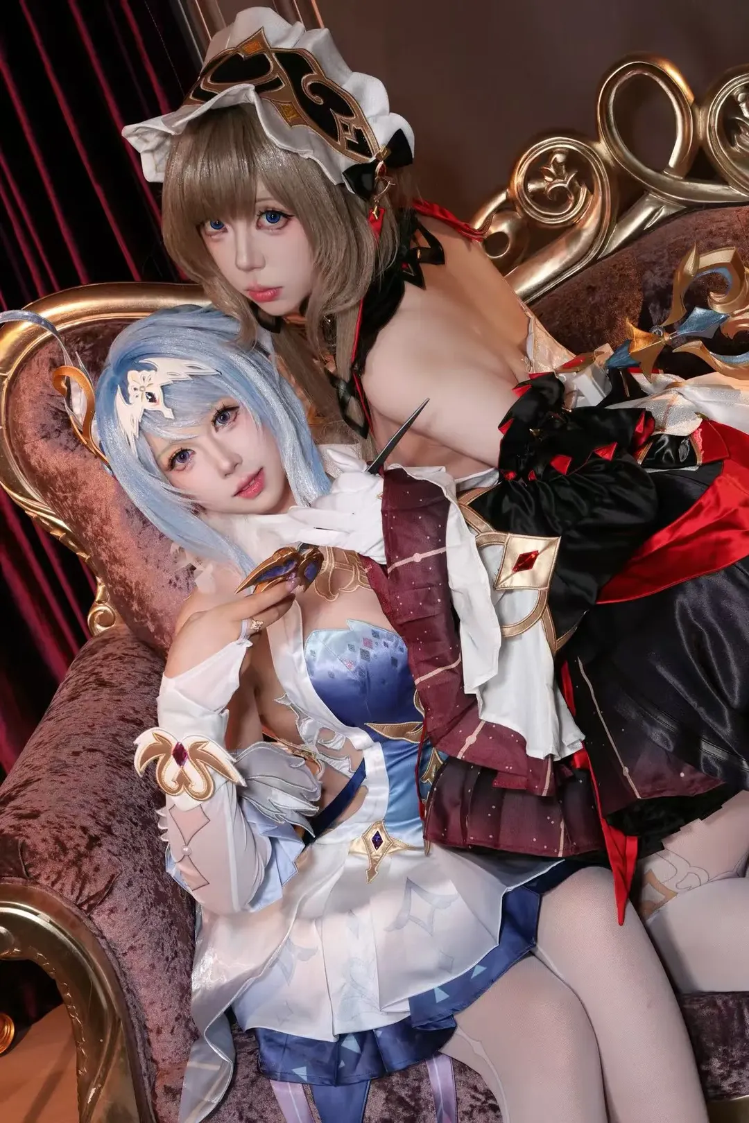 桑多涅cos, 原神, 白絲, 雙人cosplay, 奧黛塔cos
