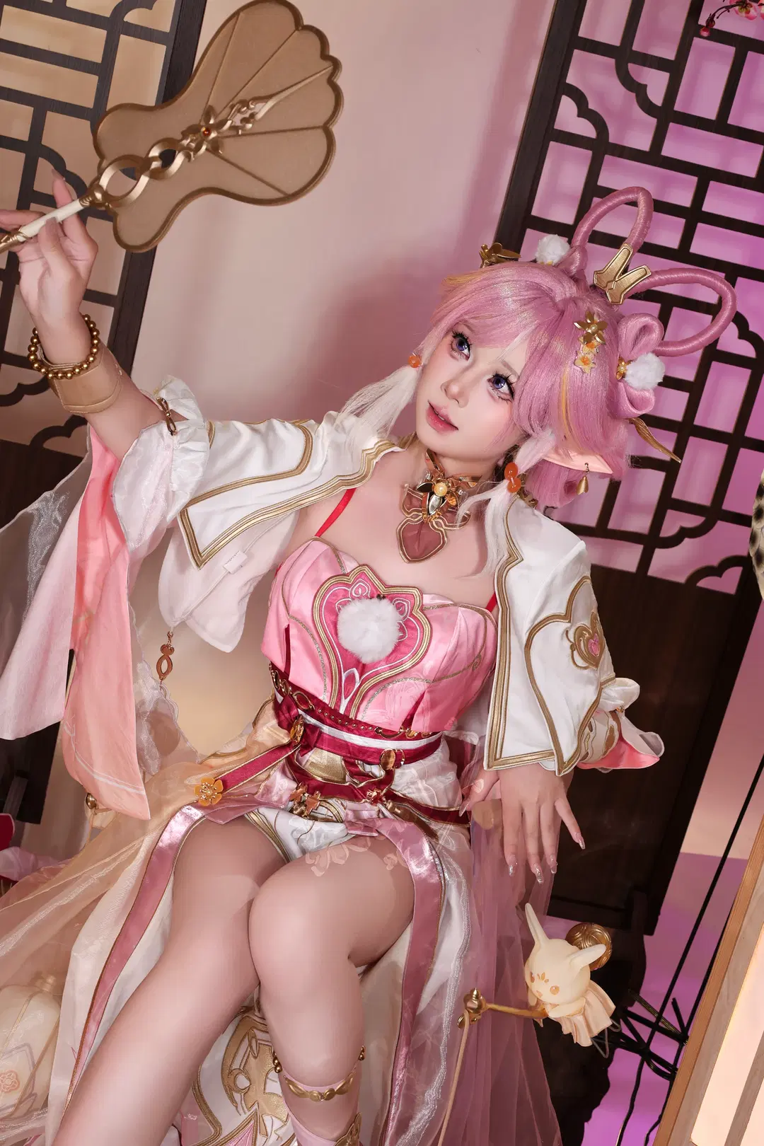 爱莉希雅cos, 崩坏3, 二次元cosplay, 爱莉希雅霁月婵娟, 中秋节