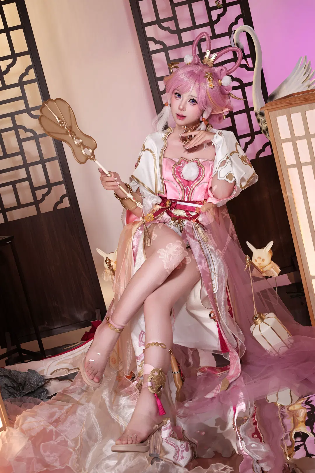 爱莉希雅cos, 崩坏3, 霁月婵娟, 丝袜cos, 崩坏3十周年