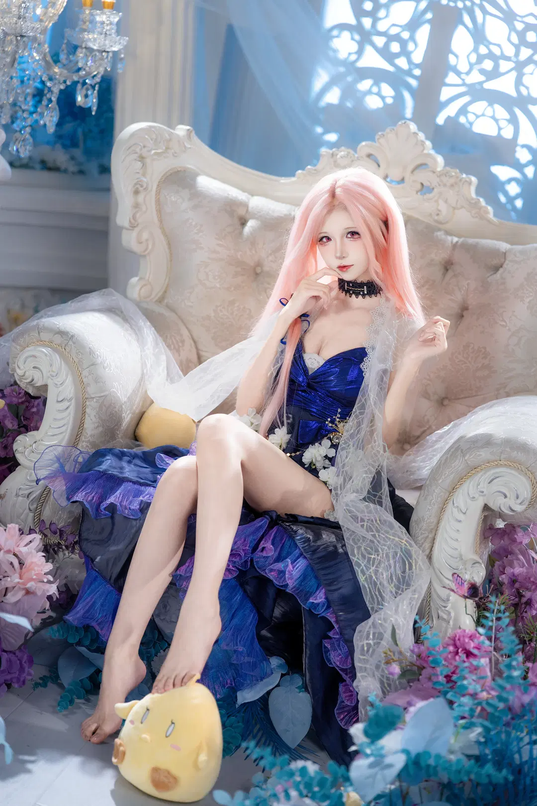 【列克星敦cos】碧蓝航线，蓝色礼服与粉色长发的梦幻邂逅 - hyber - 第3张