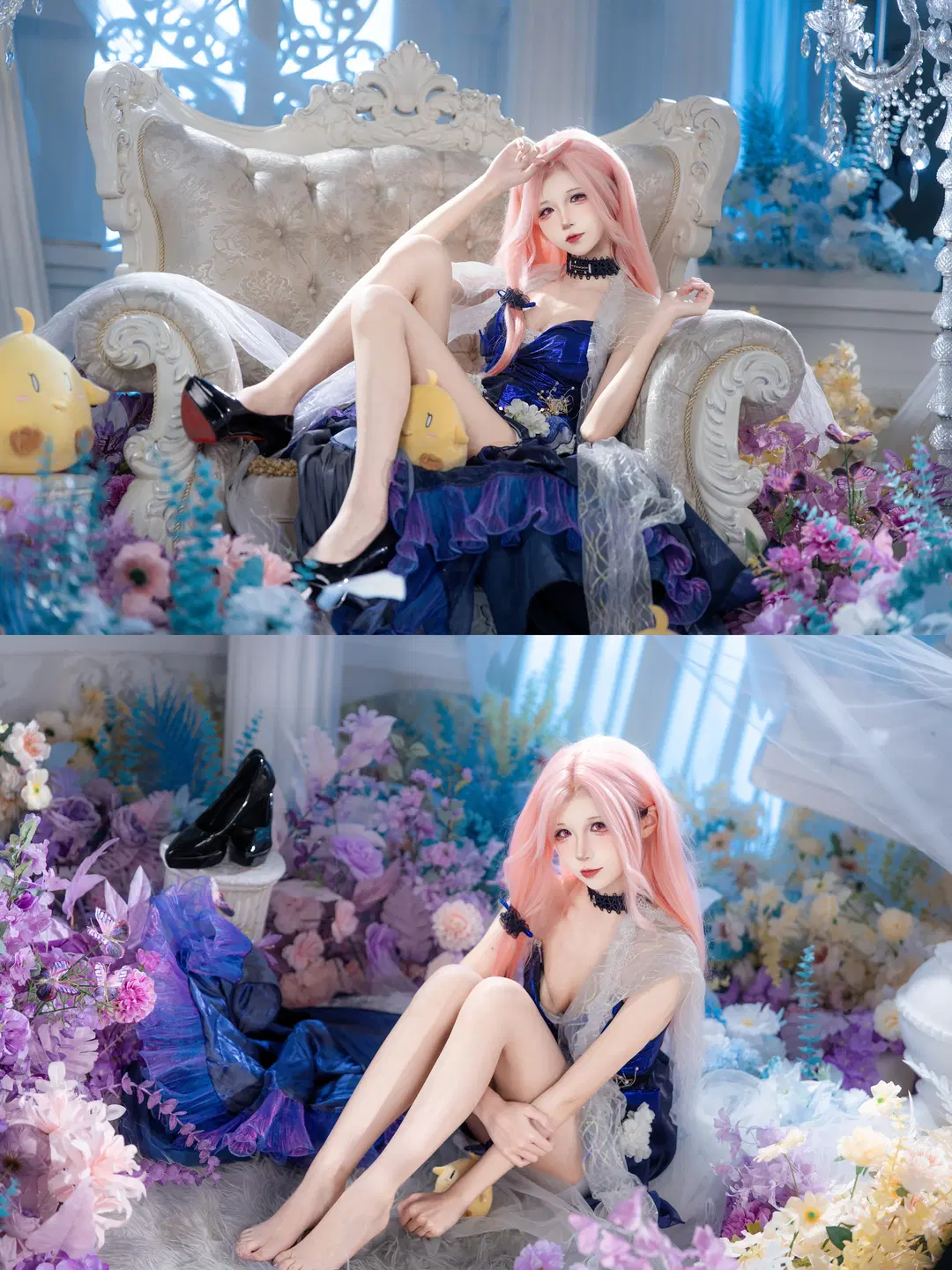 【列克星敦cos】碧蓝航线，蓝色礼服与粉色长发的梦幻邂逅 - hyber - 第4张