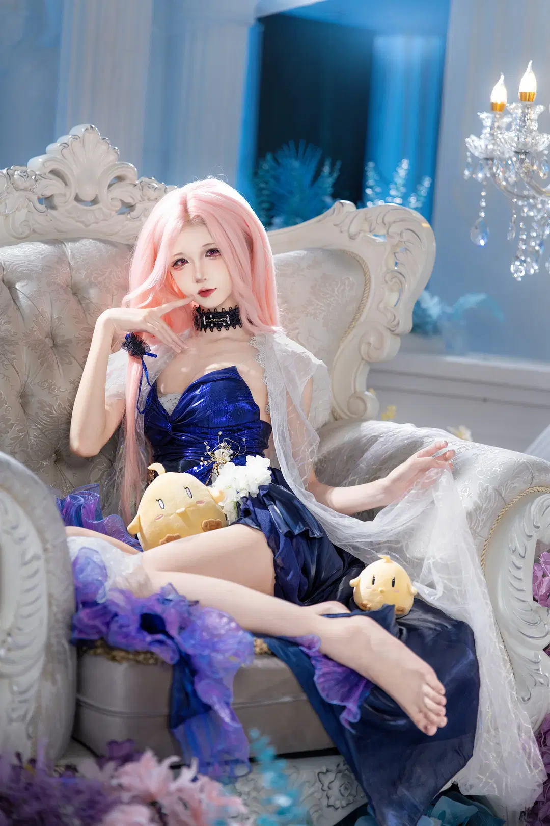 【列克星敦cos】碧蓝航线，蓝色礼服与粉色长发的梦幻邂逅 - hyber - 第5张