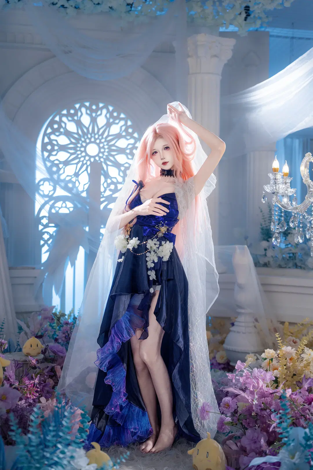 【列克星敦cos】碧蓝航线，蓝色礼服与粉色长发的梦幻邂逅 - hyber - 第6张