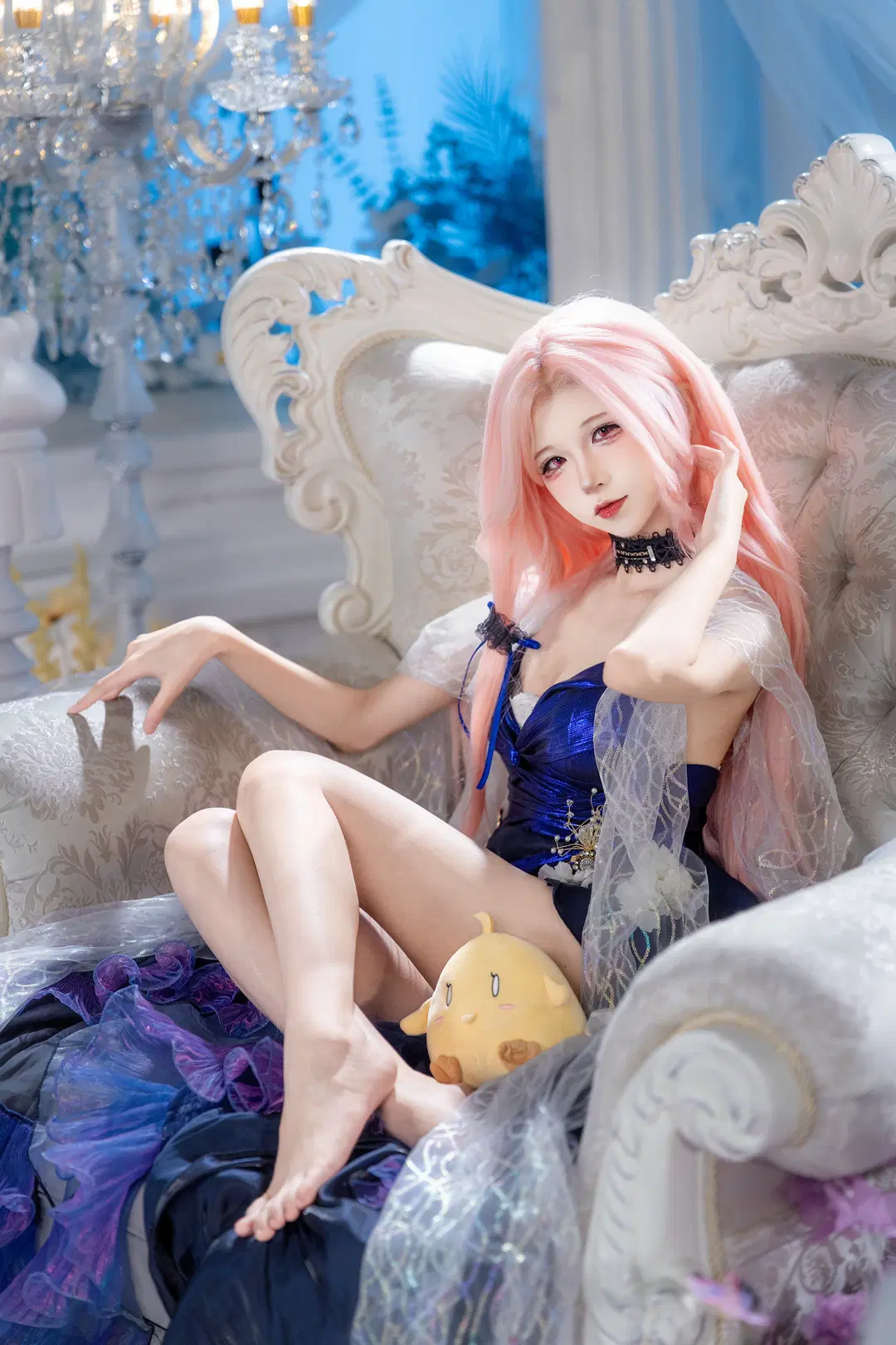 【列克星敦cos】碧蓝航线，蓝色礼服与粉色长发的梦幻邂逅 - hyber - 第7张