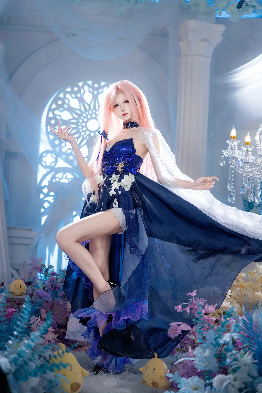 【列克星敦cos】碧蓝航线，蓝色礼服与粉色长发的梦幻邂逅 - hyber - 第8张