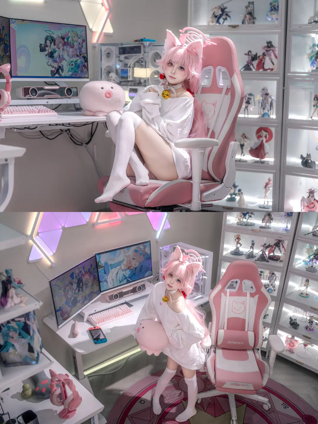 [Takanashi Hoshino cosplay] Blue Archive Cat-Senior's Lazy E-sports Time by hyber - Image 4