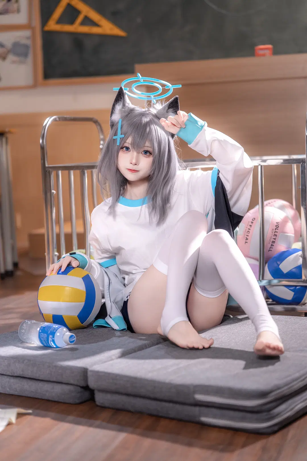 【砂狼白子cos】蔚藍檔案的體操服運動日常 - hyber - 第10張