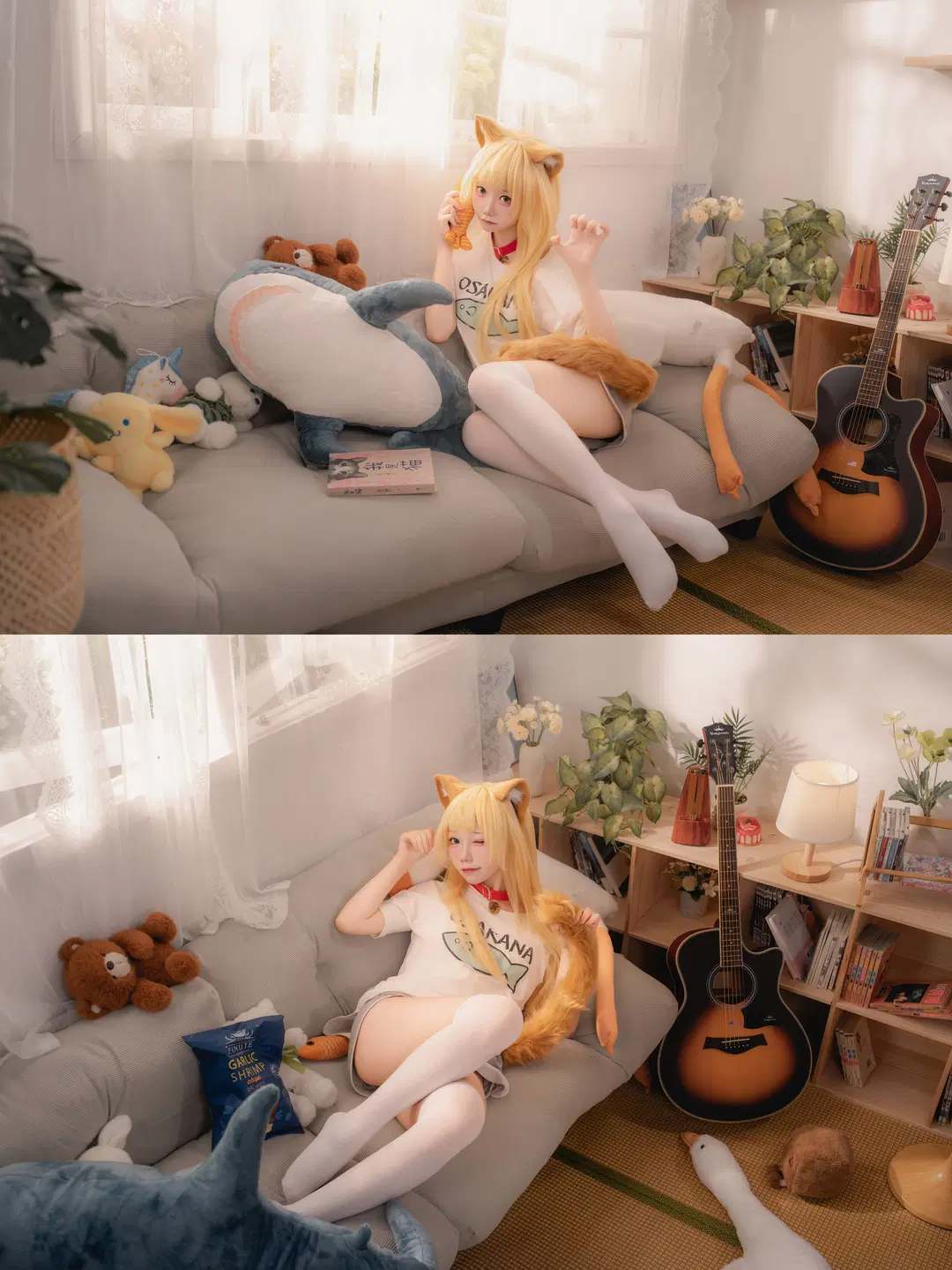 居家猫娘cos记录，拥抱慵懒的午后阳光 - hyber - 第2张