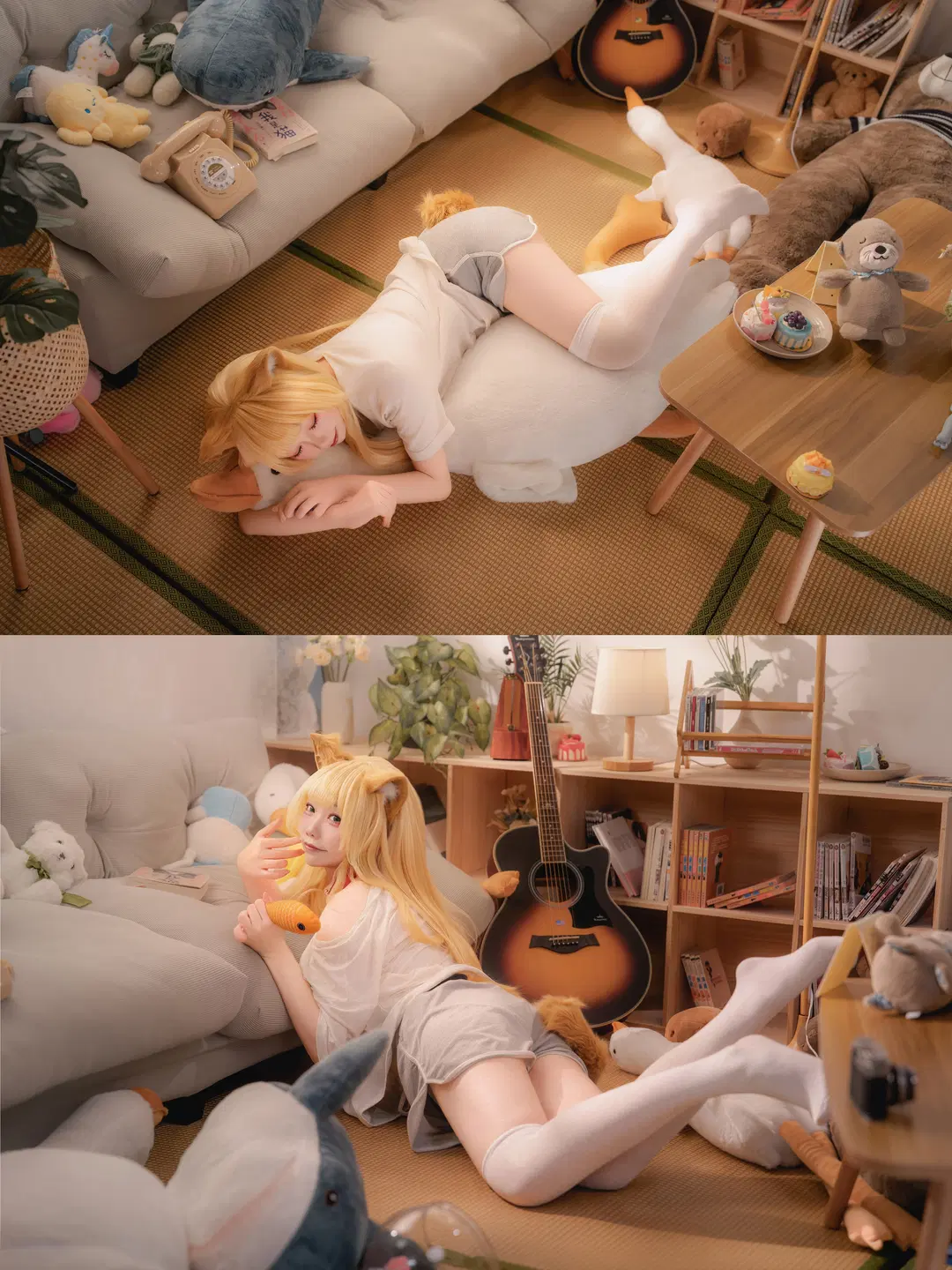 居家猫娘cos记录，拥抱慵懒的午后阳光 - hyber - 第6张