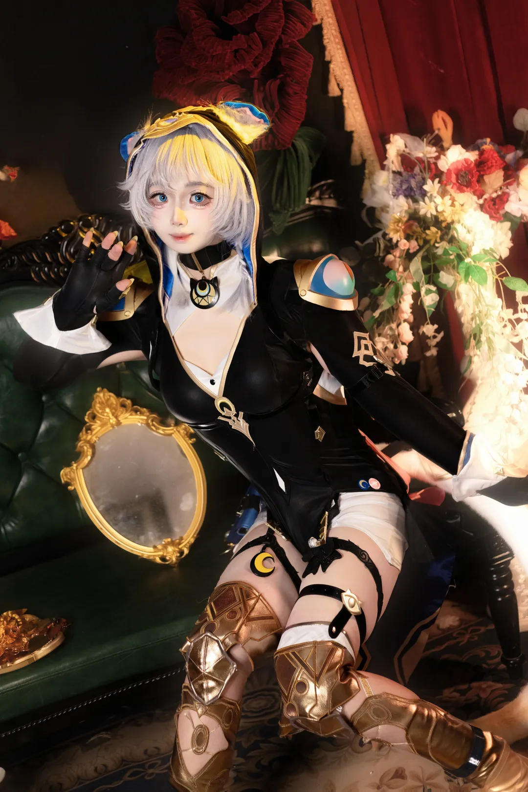 Cifera Cosplay, Honkai: Star Rail, Cosplay costume sharing, Baby food, Black stockings leg garter