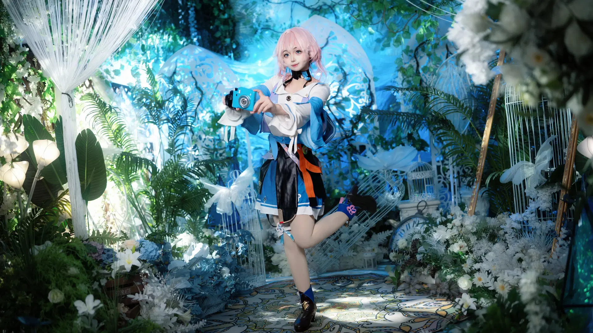二次元, cosplay, 崩坏星穹铁道, 三月七cos, 腿袜