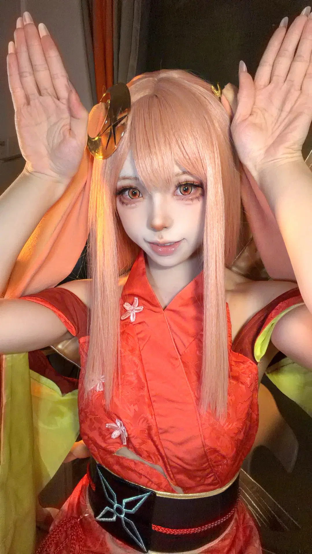 Long pink hair, Traditional Chinese style cosplay, Cosmic Princess Kaguya!, Kaguya cosplay, Mid-Autumn Festival cosplay