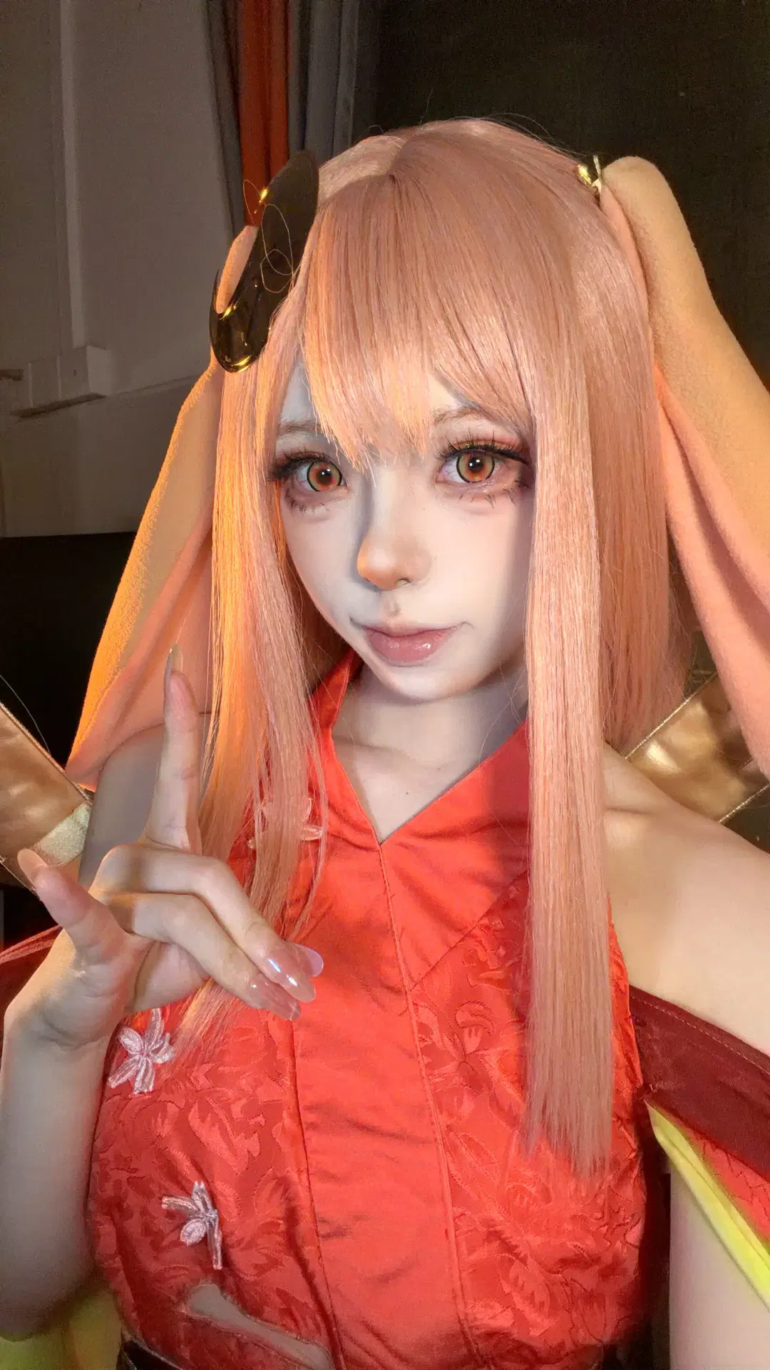 [Kaguya cosplay] Cosmic Princess Kaguya! Mid-Autumn red attire photoshoot record by 小柜 - Image 3