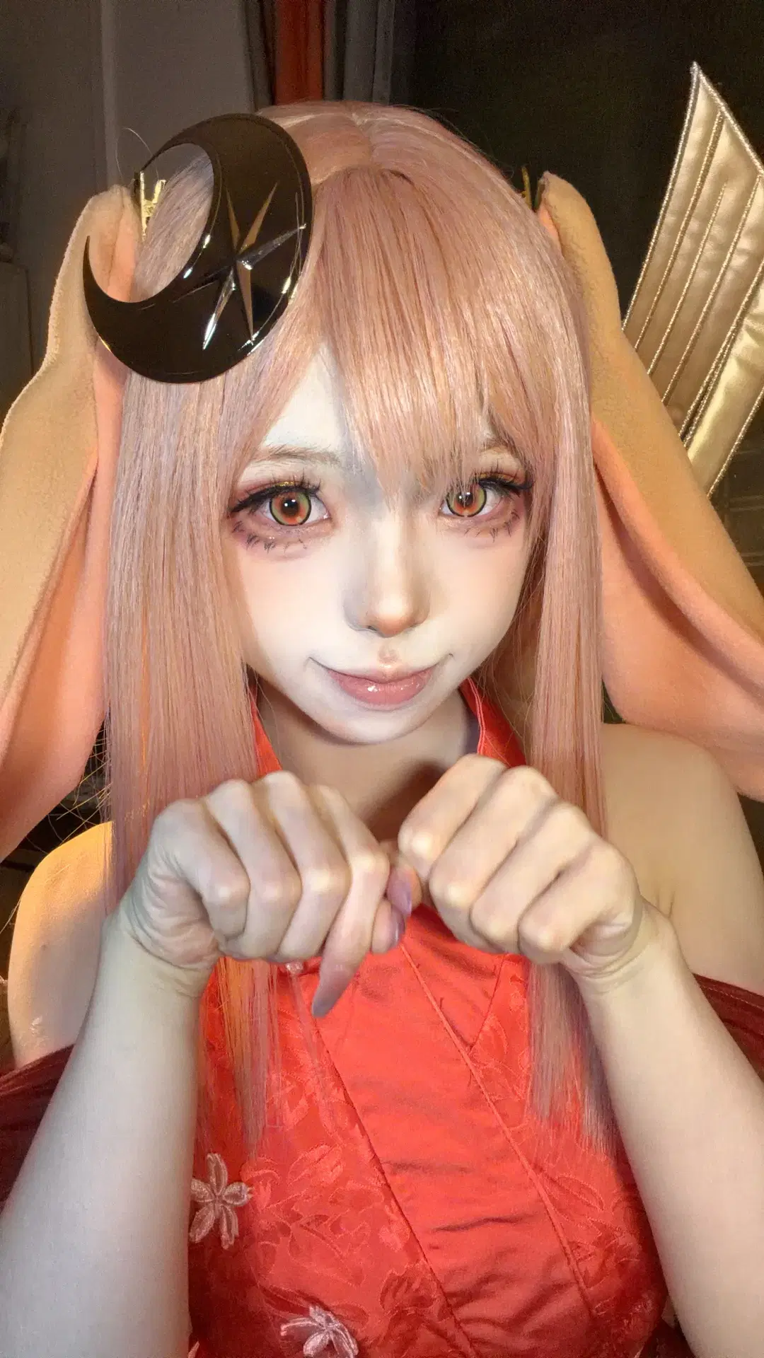 [Kaguya cosplay] Cosmic Princess Kaguya! Mid-Autumn red attire photoshoot record by 小柜 - Image 4