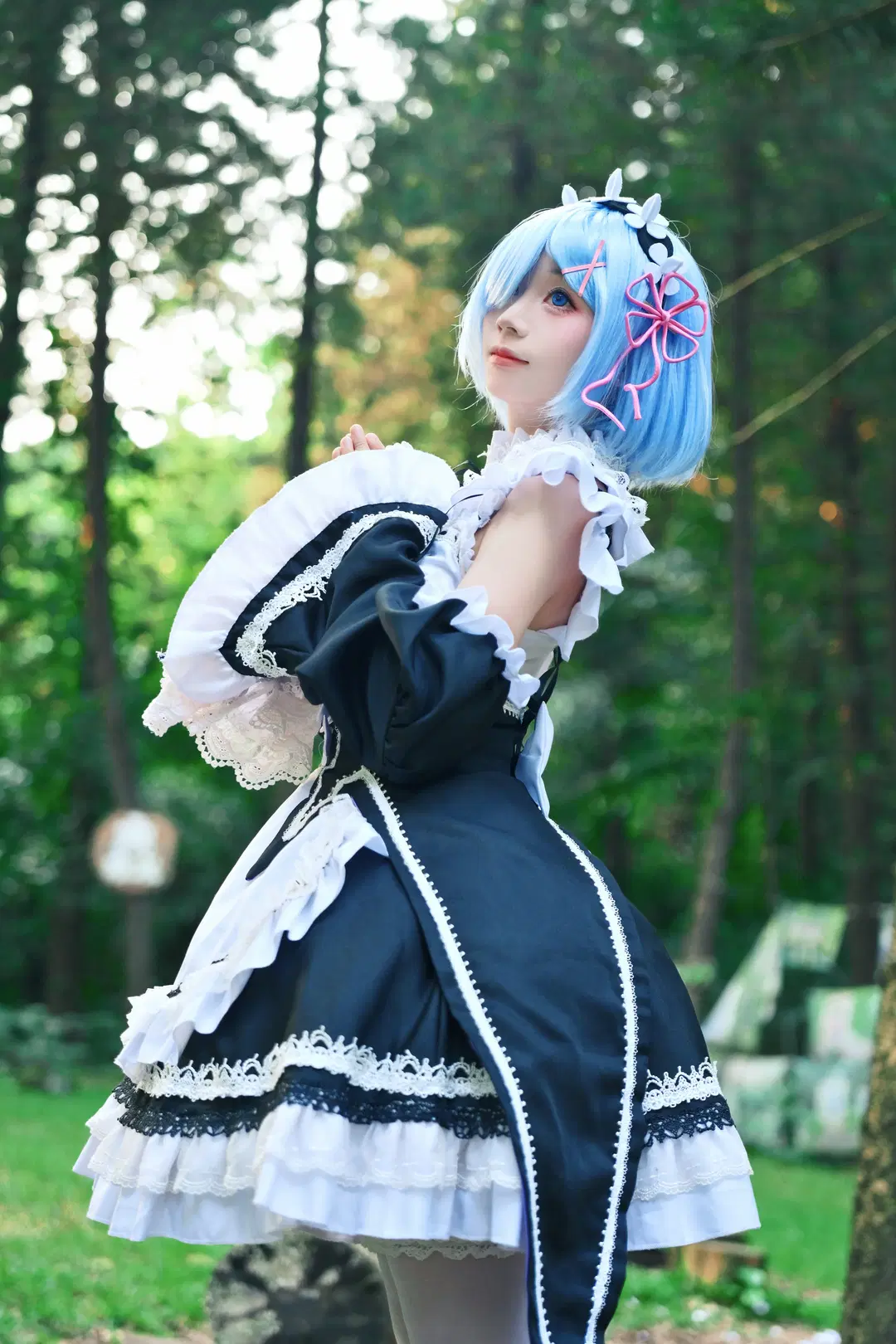 【レム コスプレ】たとえ何度やり直そうとも、私はここで貴方を待ち続けます - 早苗 - 3枚目