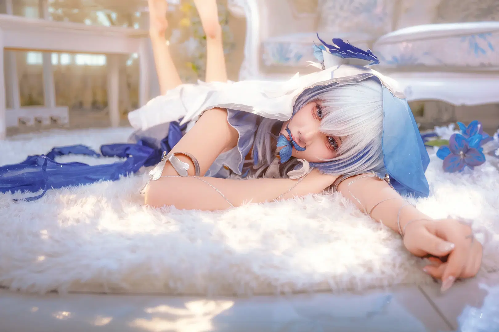 【守岸人cos】鳴潮藍色治癒系，琴鍵與琴絃間的夢幻光影 - 许安 - 第2張
