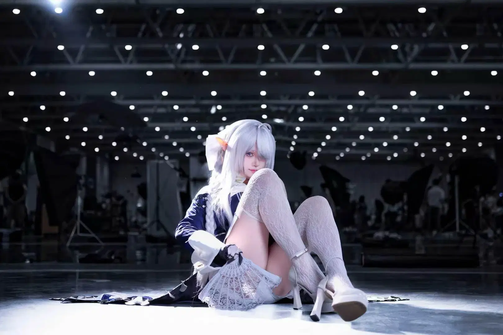 Zenless Zone Zero, cosplay, Anime convention, White stockings, Velina cosplay