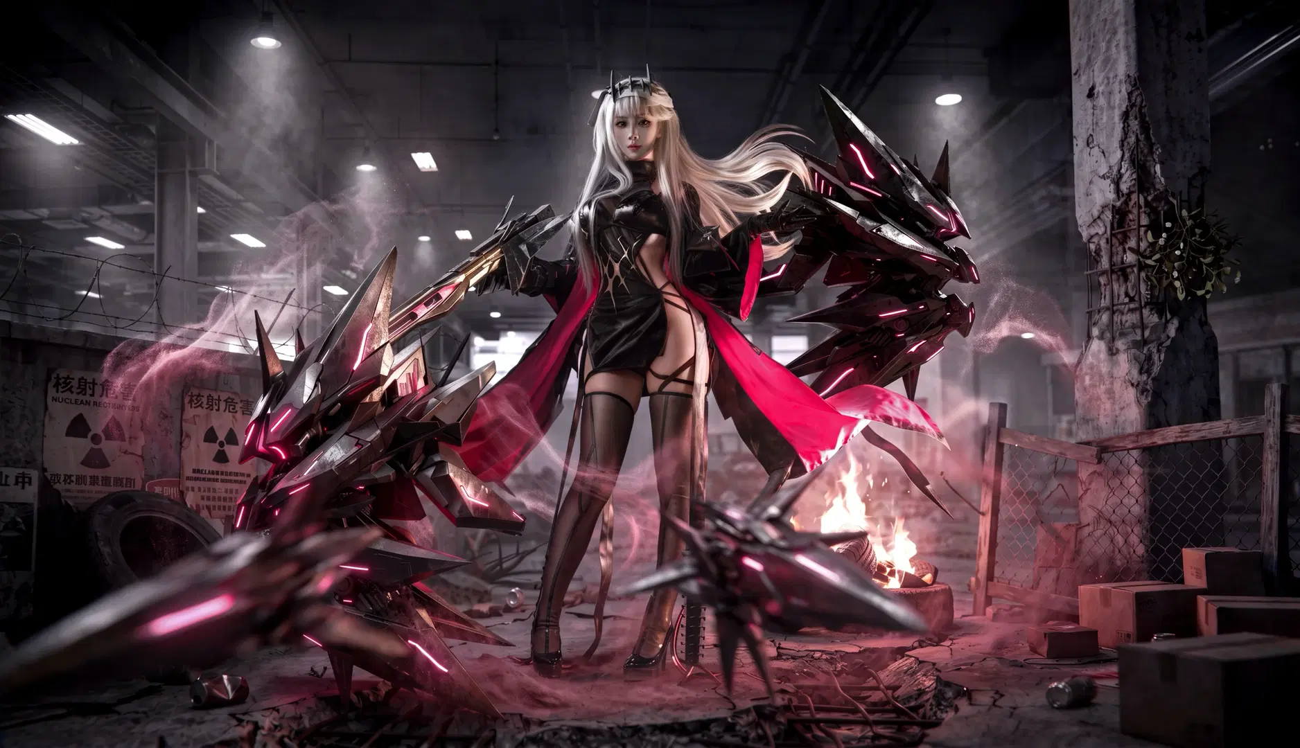 【神罚cos】胜利女神nikke，第二种情感的废墟场照 - 小福贵呀 - 第2张