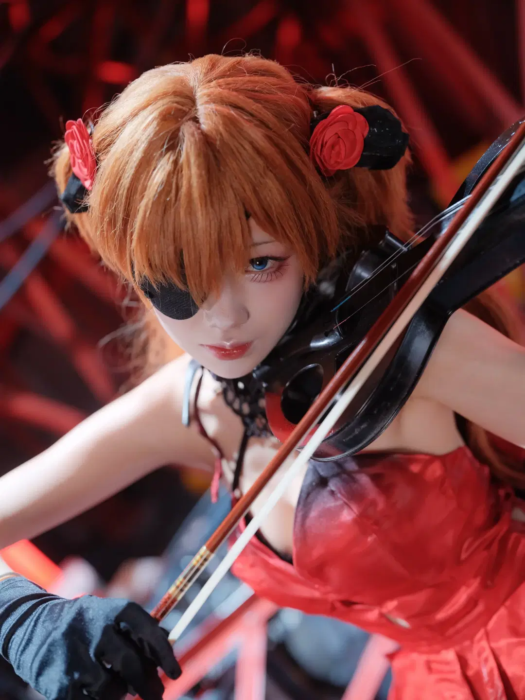 【アスカコスプレ】エヴァの工業風世界：赤と黒の光影が織りなす緊迫の記録 - 皮皮皮皮皮皮蛋 - 6枚目