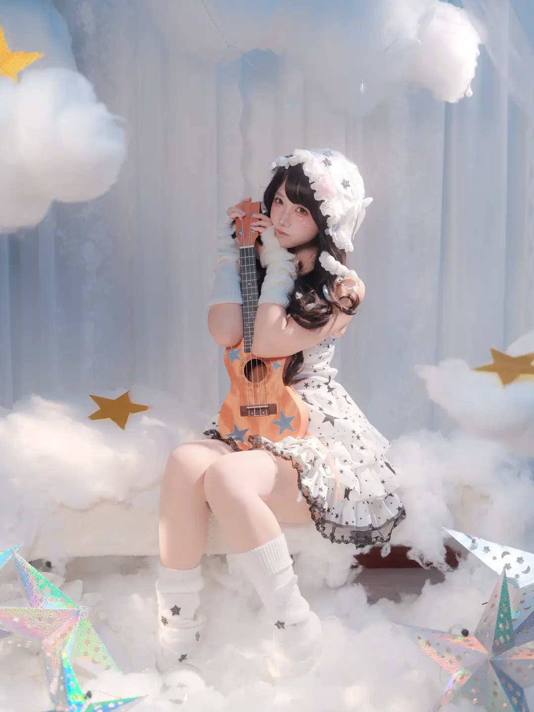 Dreamcore Starry Sky Photoshoot: An Atmospheric Photography Log with Clouds and Holographic Stars by 皮皮皮皮皮皮蛋 - Image 2