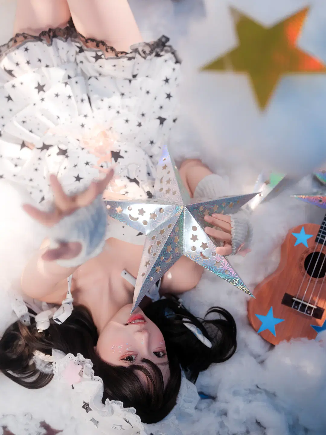 Dreamcore Starry Sky Photoshoot: An Atmospheric Photography Log with Clouds and Holographic Stars by 皮皮皮皮皮皮蛋 - Image 3