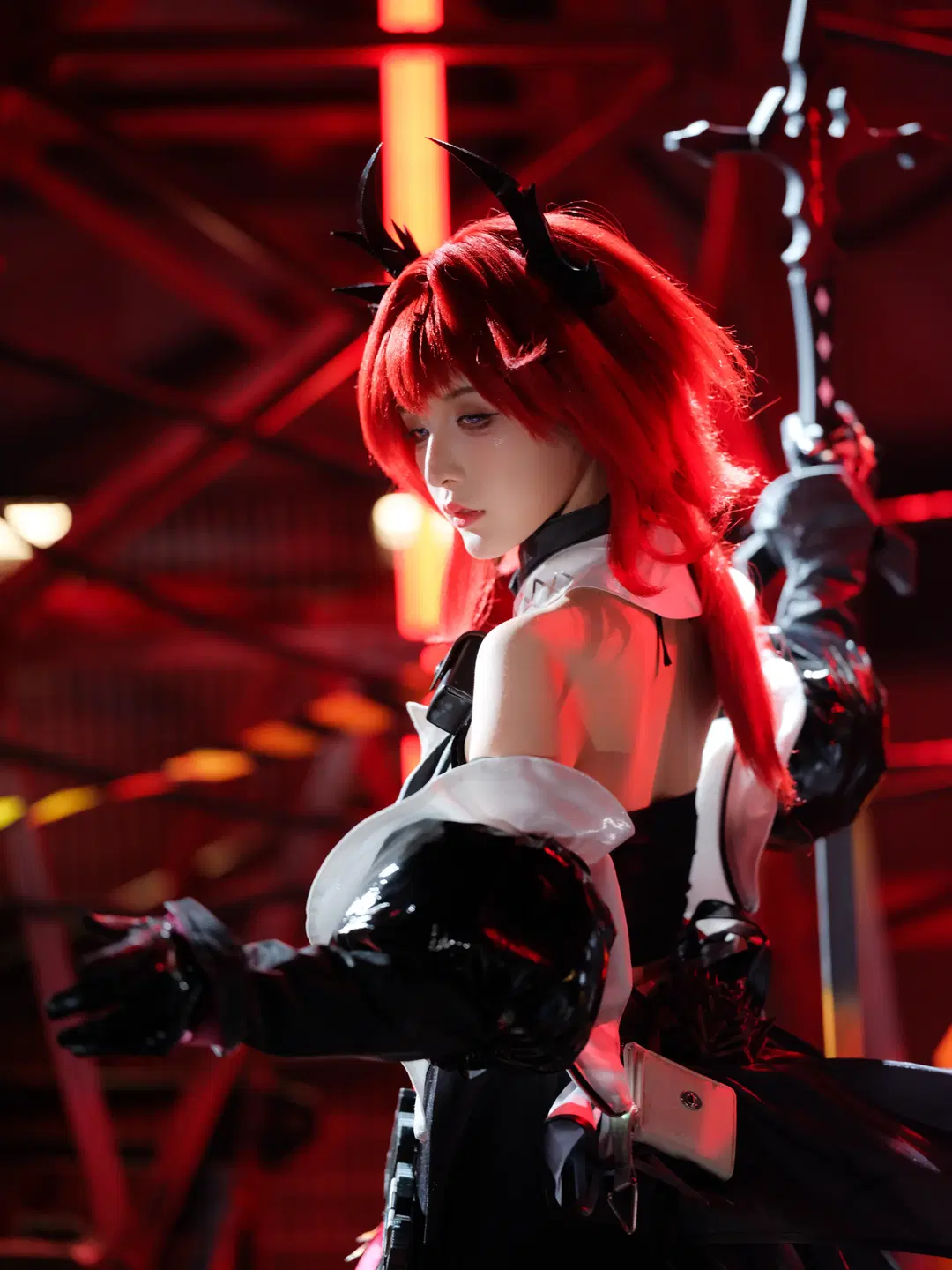 【レーヴァテイン コスプレ】アークナイツ 赤髪の悪魔のインダストリアル機械廃墟の記録 - 皮皮皮皮皮皮蛋 - 3枚目