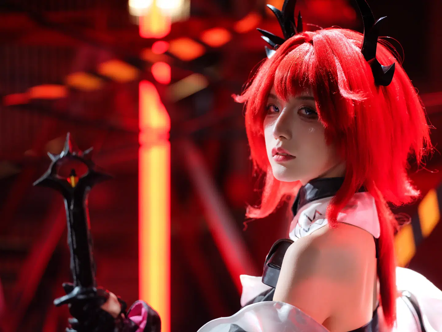 【レーヴァテイン コスプレ】アークナイツ 赤髪の悪魔のインダストリアル機械廃墟の記録 - 皮皮皮皮皮皮蛋 - 8枚目
