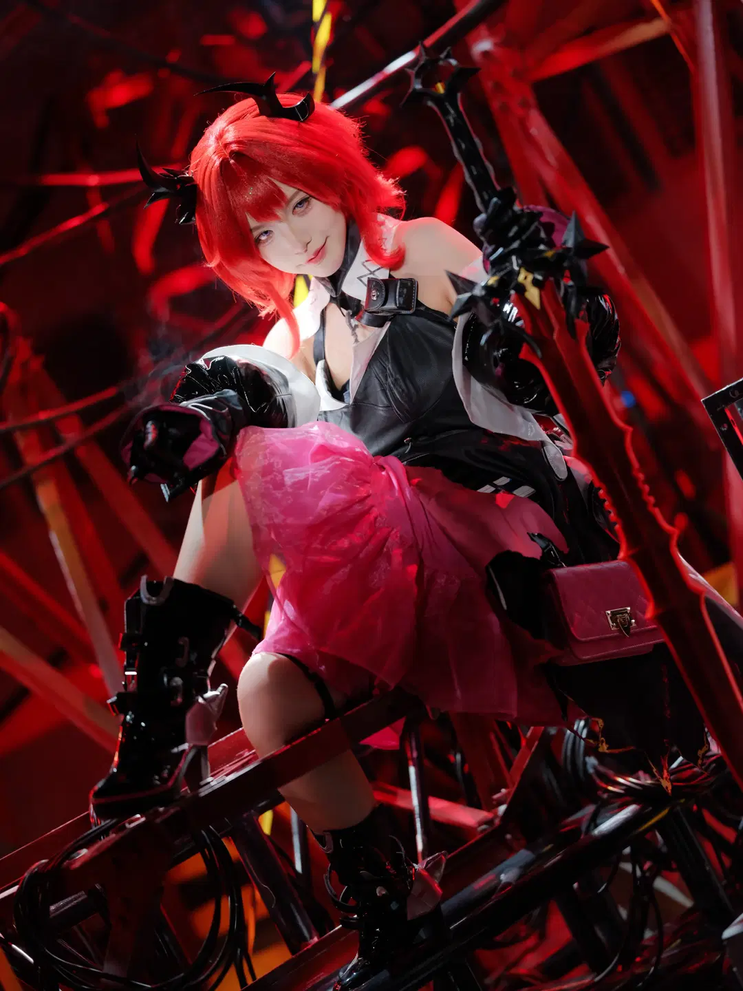 cosplay, 氛围感摄影, 明日方舟, 红发, 莱万汀cos
