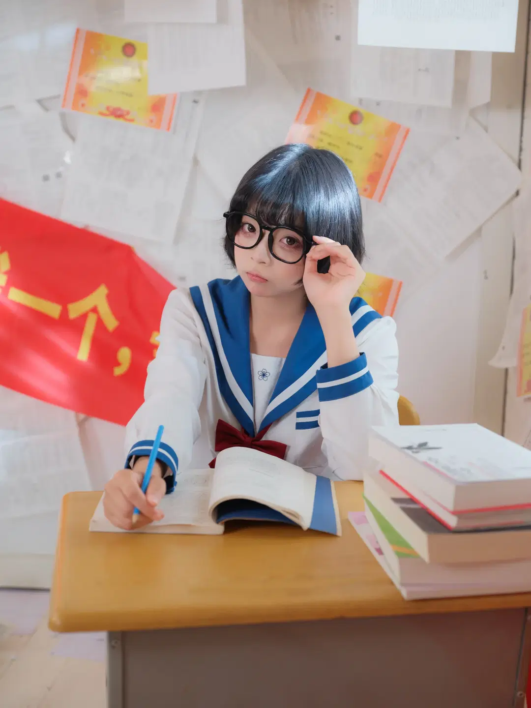 Back to Seventeen: School Days Surrounded by Exam Papers with Youthful Vibes by 皮皮皮皮皮皮蛋 - Image 7